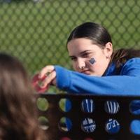 Girl playing connect 4